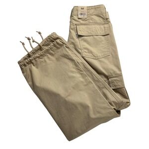 Levis 94 Baggy Cargo Pants Womens 26x30 Tan Khaki Mid Rise NWT